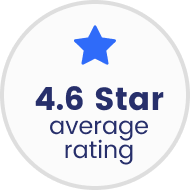 4.6 Star average rating
